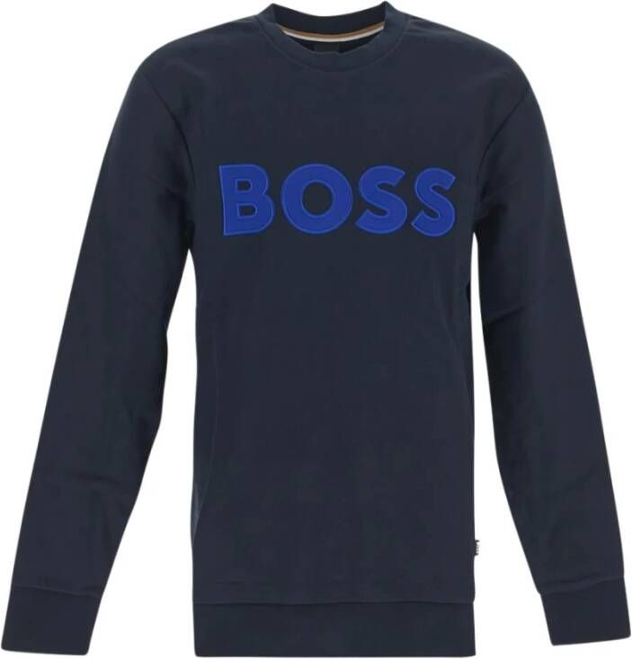 Boss Sweatshirt Blauw Heren