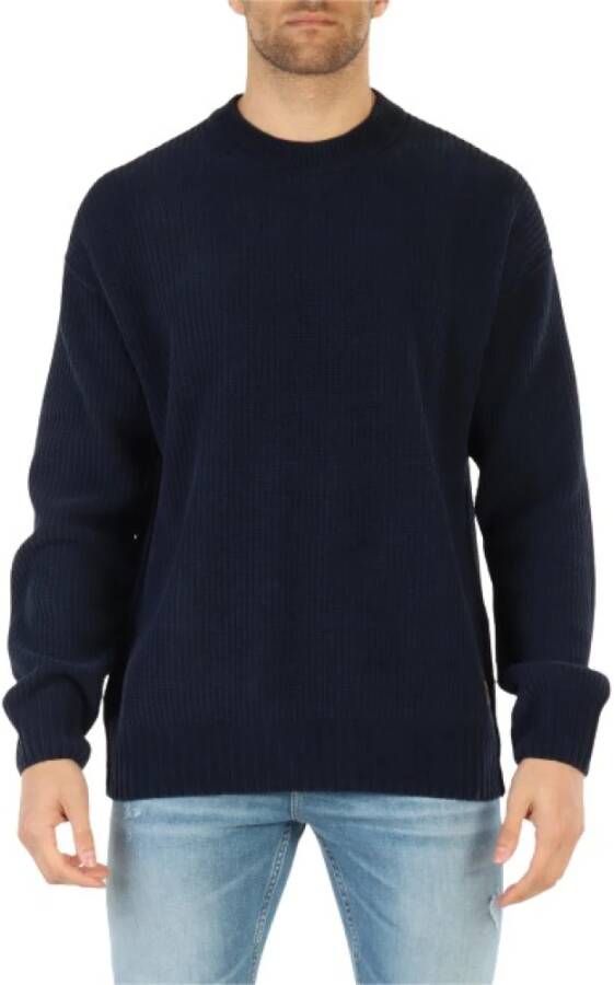 Boss Orange Gebreide pullover met labelpatch model 'Kinillo'