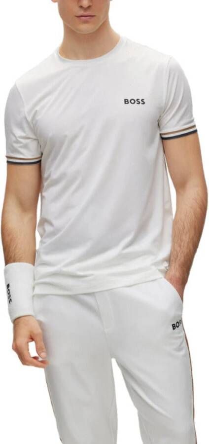 BOSS Green T-shirt met labelprint