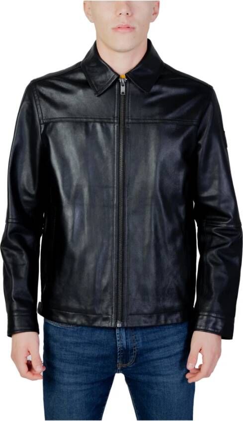 Hugo Boss Heren Zwarte Jas Black Heren