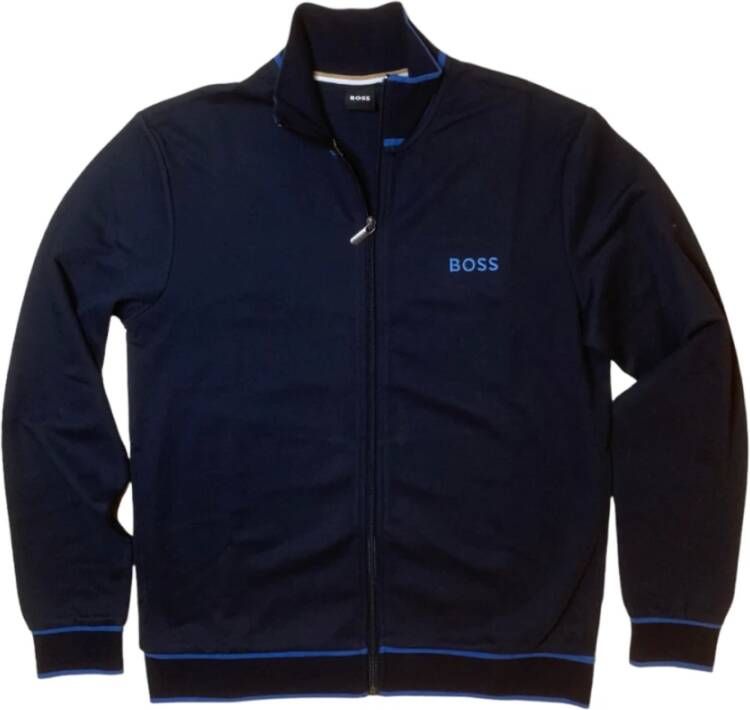 Hugo Boss Zip-throughs Blauw Heren
