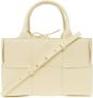 Bottega Veneta Mini Tote Tas met Intrecciato Weefsel Yellow Dames - Thumbnail 1