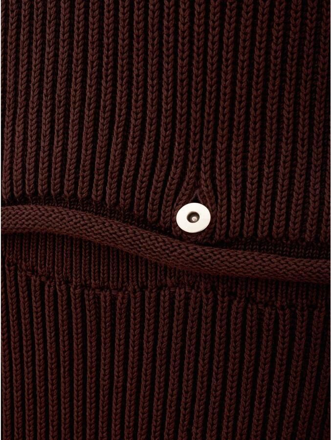 Bottega Veneta Chunky Cotton Ribbed Dress Brown Dames - Foto 3