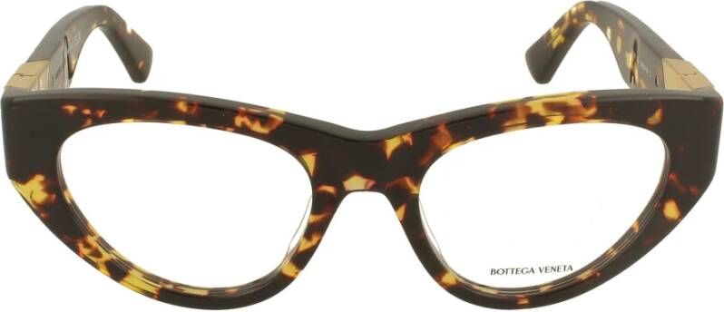 Bottega Veneta Stijlvolle brilmonturen in Havana kleur Multicolor Unisex