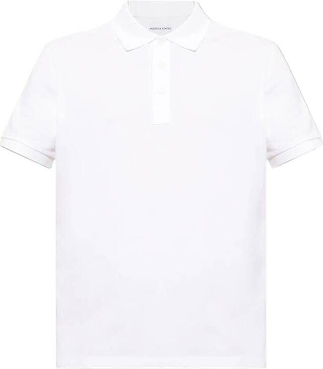 Bottega Veneta Cotton polo shirt White Heren