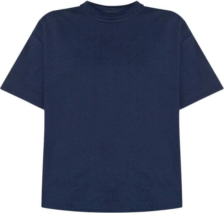 Bottega Veneta Cotton T-shirt Blauw Dames