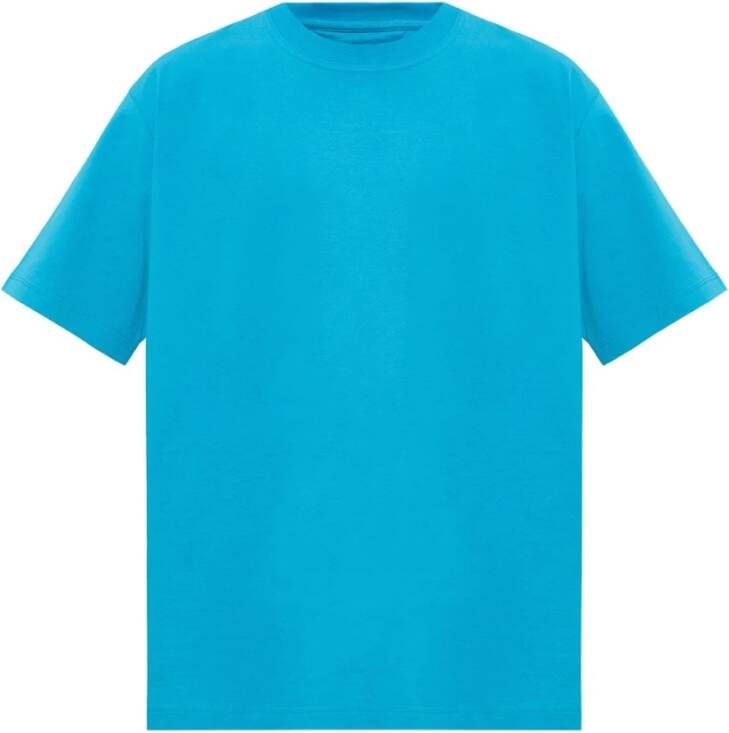 Bottega Veneta Cotton T-shirt Blauw Heren