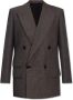 Bottega Veneta Dubbelrijige blazer Grijs Dames - Thumbnail 1