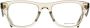 Bottega Veneta Transparant Beige Brilmontuur Beige Unisex - Thumbnail 1