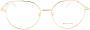 Bottega Veneta Gouden Eyewear Frames Bv1076Oa Zonnebril Yellow Unisex - Thumbnail 1