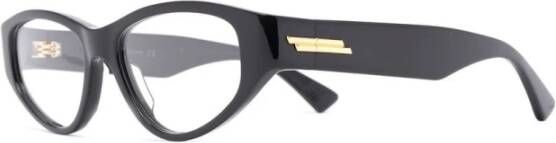 Bottega Veneta Cat Eye Acetaat Bril Black Dames