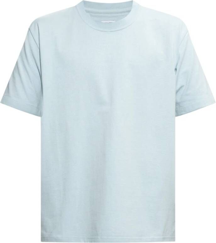 Bottega Veneta Katoenen T-shirt Blauw Heren
