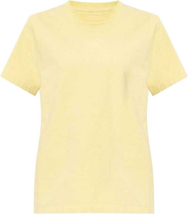 Bottega Veneta Katoenen T-shirt Geel Dames