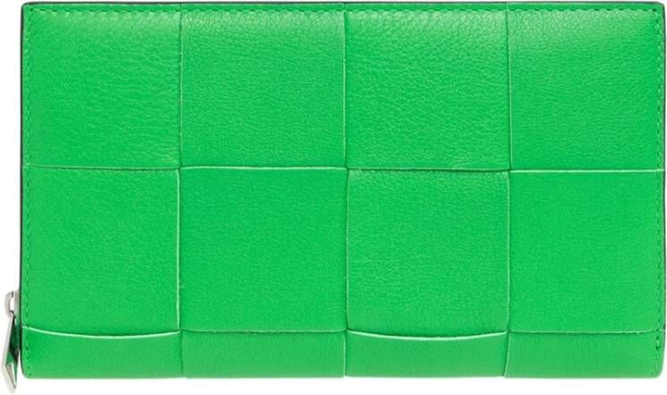 Bottega Veneta Leather wallet Groen Heren