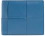Bottega Veneta Leren opvouwbare portemonnee Blue Heren - Thumbnail 1