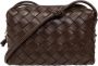 Bottega Veneta Mini Loop Camera Tas in Intrecciato Weefsel Brown Dames - Thumbnail 1
