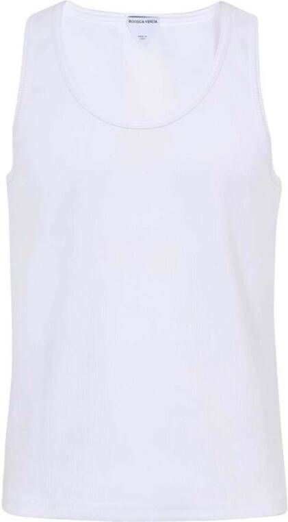 Bottega Veneta Mannen Cut-Out Tank Top White Heren