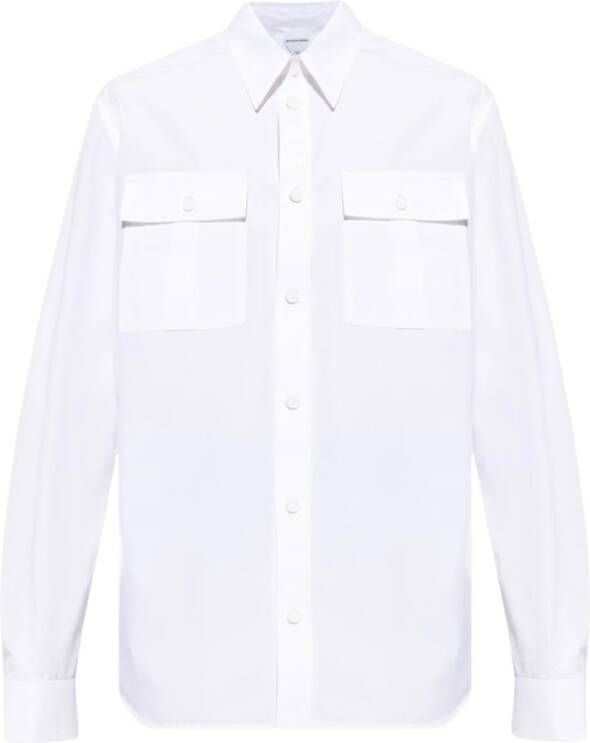 Bottega Veneta Overhemd met zakken White Heren