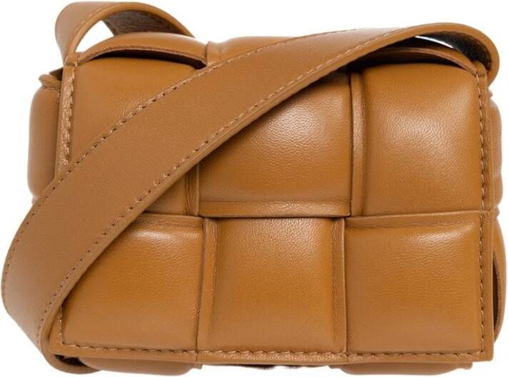 Bottega Veneta Padded Cette Mini shoulder bag Bruin Dames