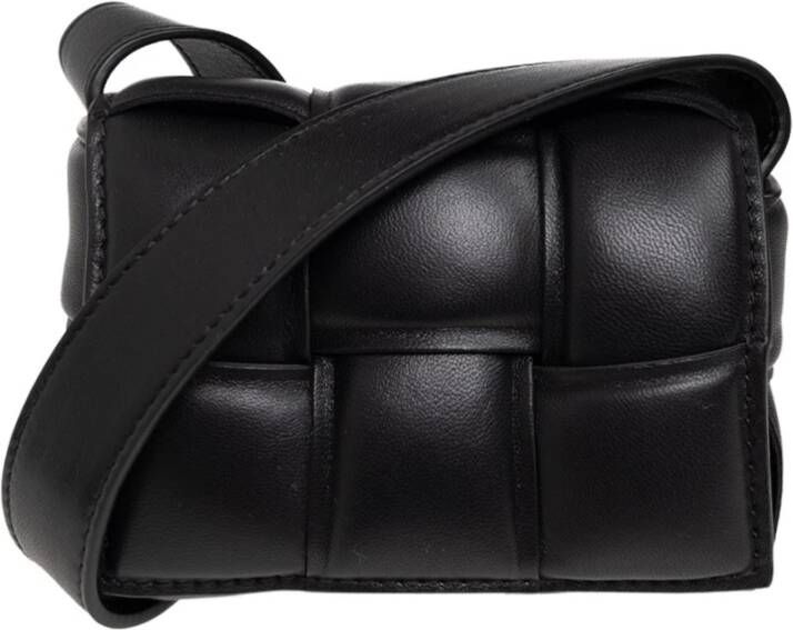 Bottega Veneta Gewatteerde Cassette Mini schoudertas Black Dames