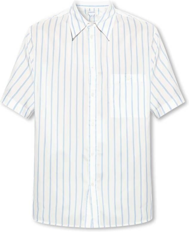 Bottega Veneta Shirt met korte mouwen Wit Heren