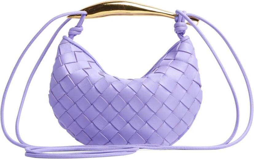 Bottega Veneta Shoulder Bags Purple Dames