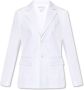 Bottega Veneta Katoenen Blazer Overhemdkraag Vrouwen White Dames - Thumbnail 1