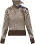Bottega Veneta Turtleneck sweater with decorative knit Bruin Dames - Thumbnail 1
