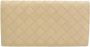 Bottega Veneta Vintage Beige Leren Intrecciato Portemonnee Beige Dames - Thumbnail 1