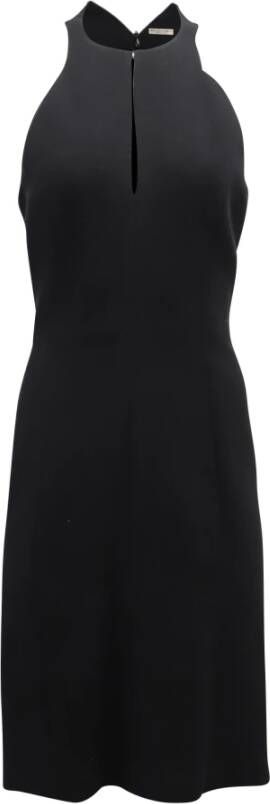 Bottega Veneta Vintage Bottega Veneta Halter Midi Dress in Black Lana Vergine Zwart Dames