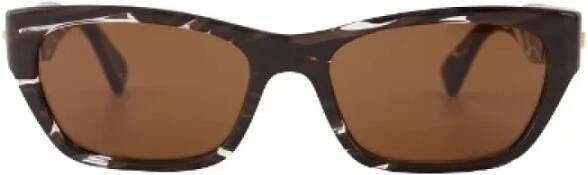 Bottega Veneta Vintage Pre-owned Acetate sunglasses Bruin Dames