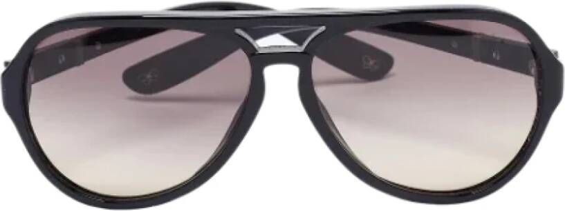 Bottega Veneta Vintage Pre-owned Acetate sunglasses Zwart Dames