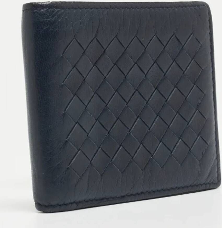 Bottega Veneta Vintage Pre-owned Canvas wallets Blauw Dames