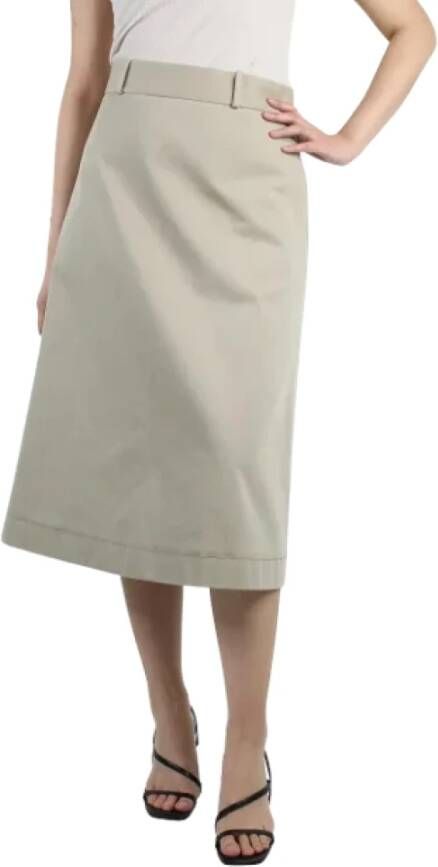 Bottega Veneta Vintage Pre-owned Cotton bottoms Beige Dames