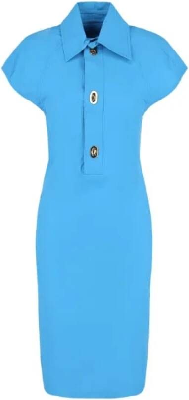 Bottega Veneta Vintage Pre-owned Cotton dresses Blauw Dames