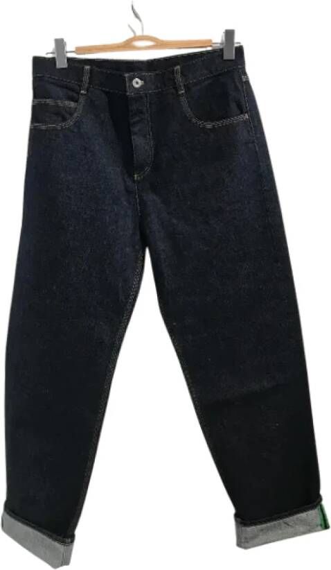 Bottega Veneta Vintage Pre-owned Cotton jeans Blauw Dames