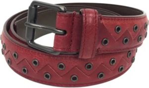 Bottega Veneta Vintage Pre-owned Fabric belts Rood Dames
