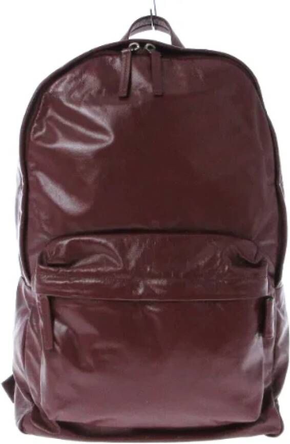 Bottega Veneta Vintage Pre-owned Leather backpacks Rood Dames