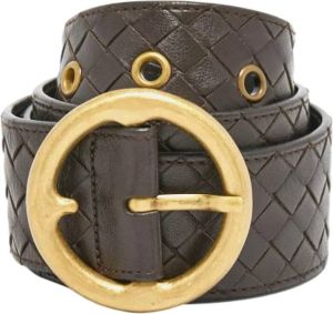 Bottega Veneta Vintage Pre-owned Leather belts Bruin Dames