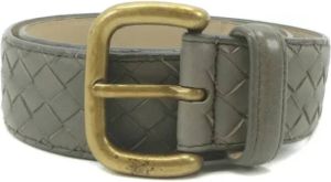 Bottega Veneta Vintage Pre-owned Leather belts Grijs Dames