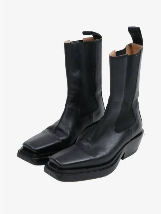 Bottega Veneta Vintage Pre-owned Leather boots Zwart Dames