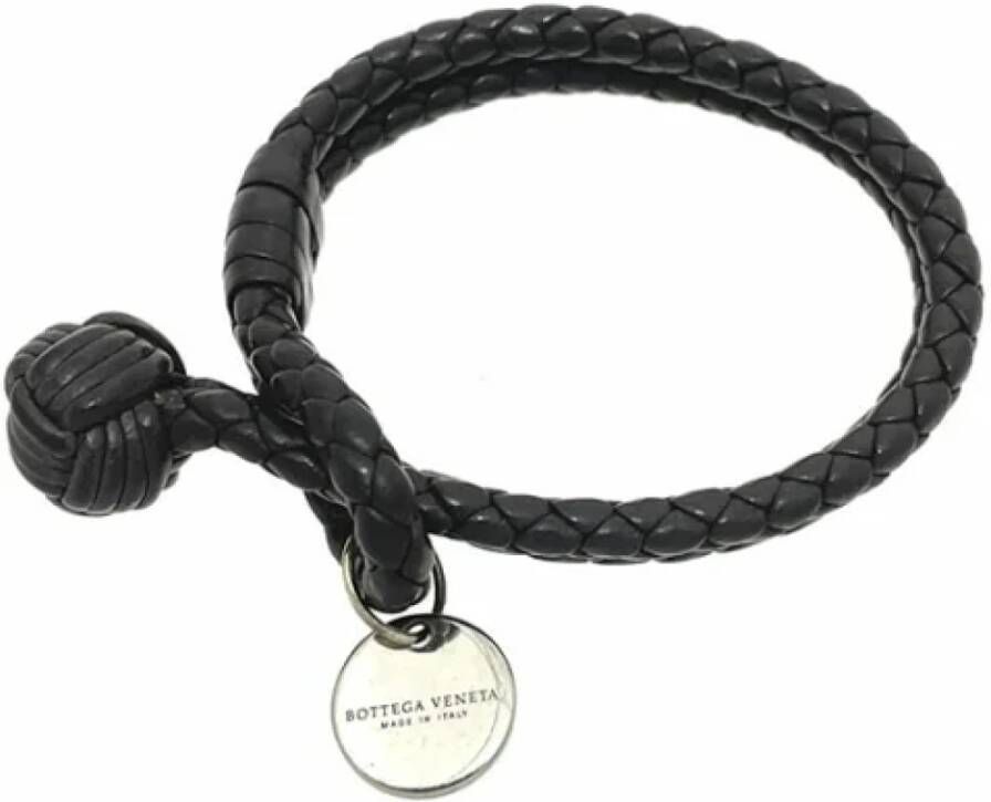 Bottega Veneta Vintage Pre-owned Leather bracelets Bruin Dames