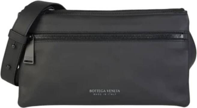 Bottega Veneta Vintage Pre-owned Leather crossbody-bags Zwart Dames