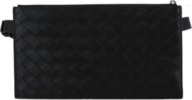 Bottega Veneta Vintage Pre-owned Leather crossbody-bags Zwart Dames