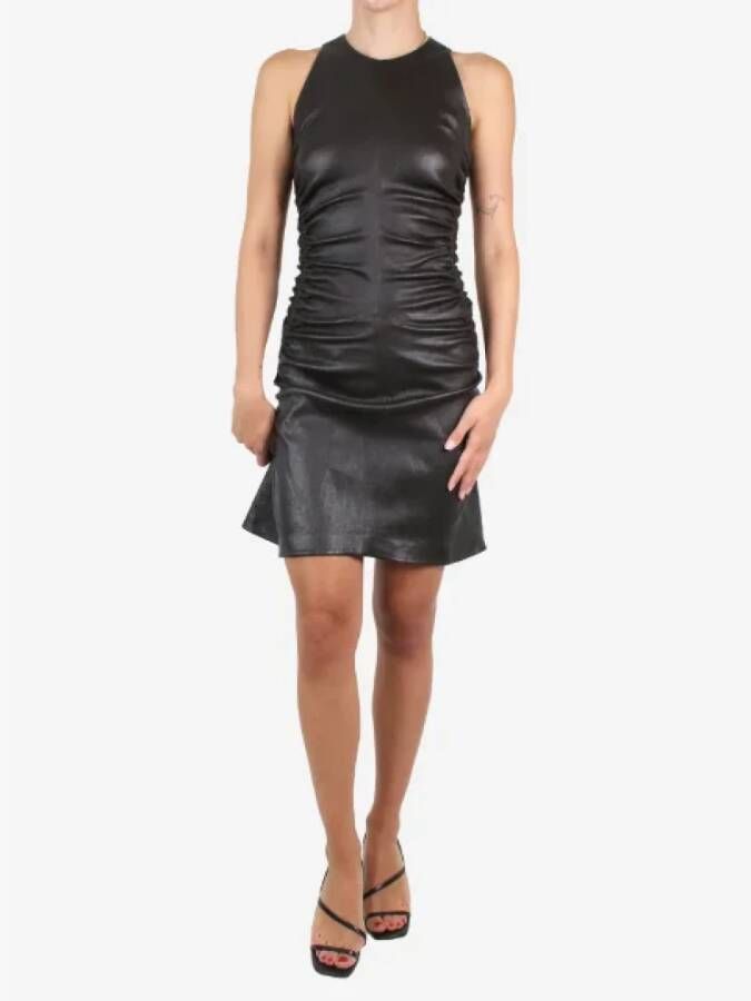 Bottega Veneta Vintage Pre-owned Leather dresses Bruin Dames