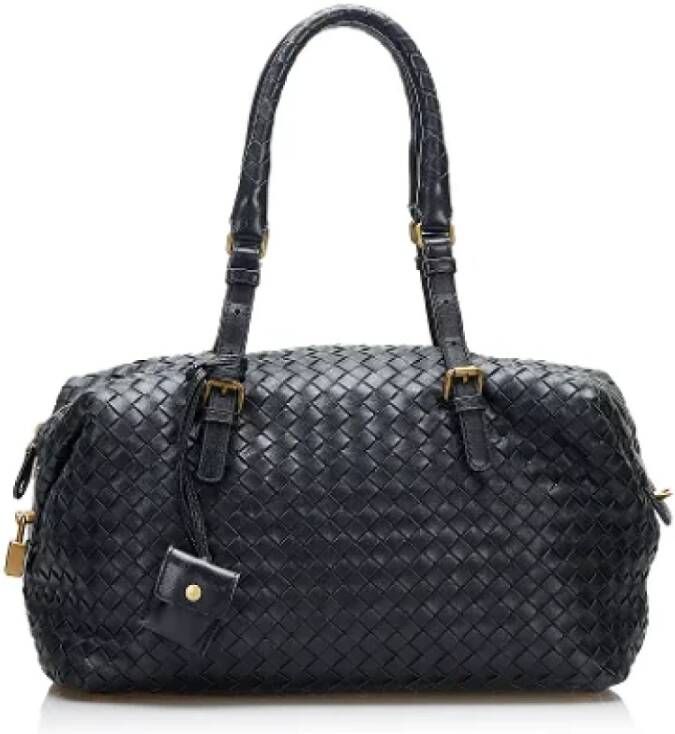 Bottega Veneta Vintage Pre-owned Leather handbags Blauw Dames