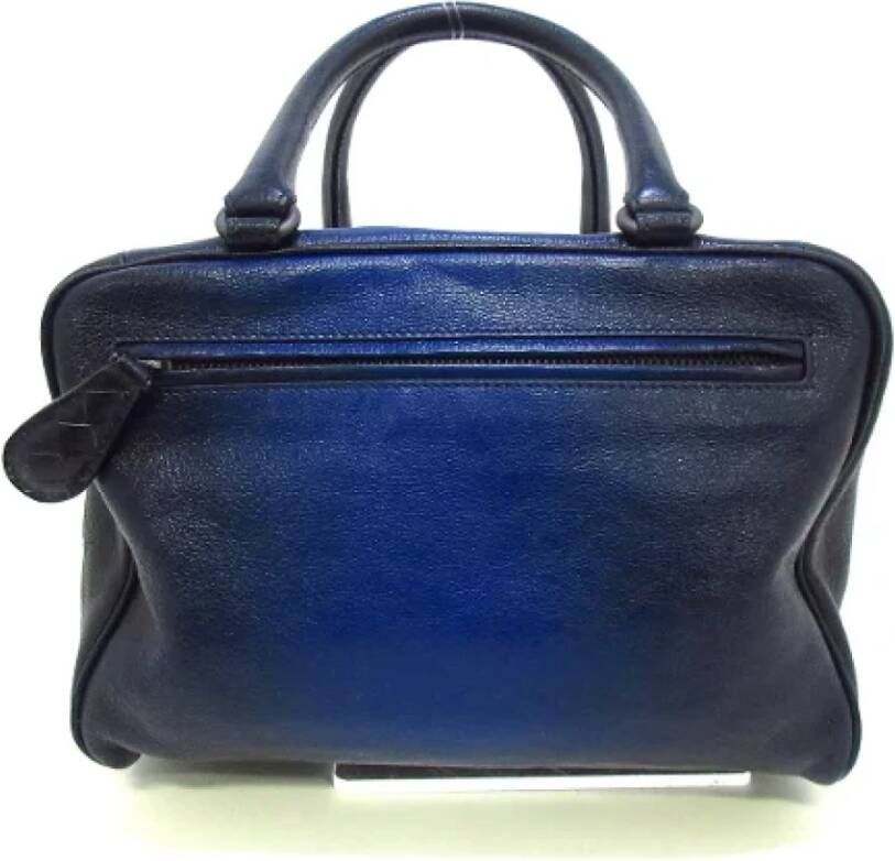 Bottega Veneta Vintage Pre-owned Leather handbags Blauw Dames