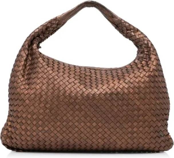 Bottega Veneta Vintage Pre-owned Leather handbags Bruin Dames
