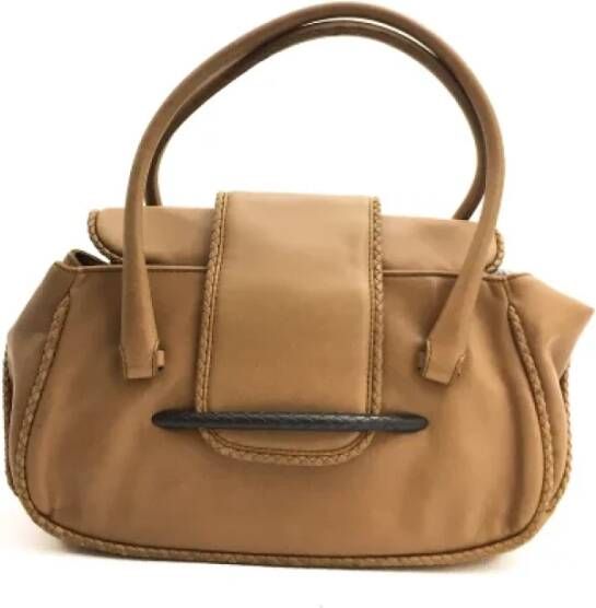 Bottega Veneta Vintage Pre-owned Leather handbags Bruin Dames