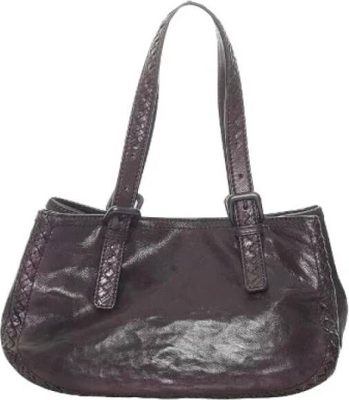 Bottega Veneta Vintage Pre-owned Leather handbags Bruin Dames